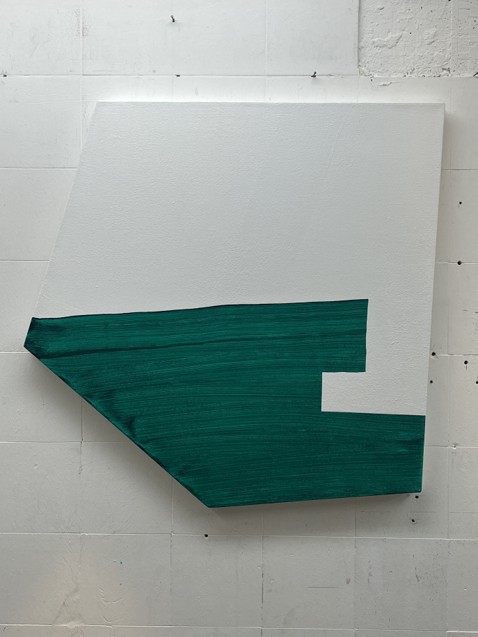 untitled, painting studies on irregular surfaces, 2020 to 2025 - 3