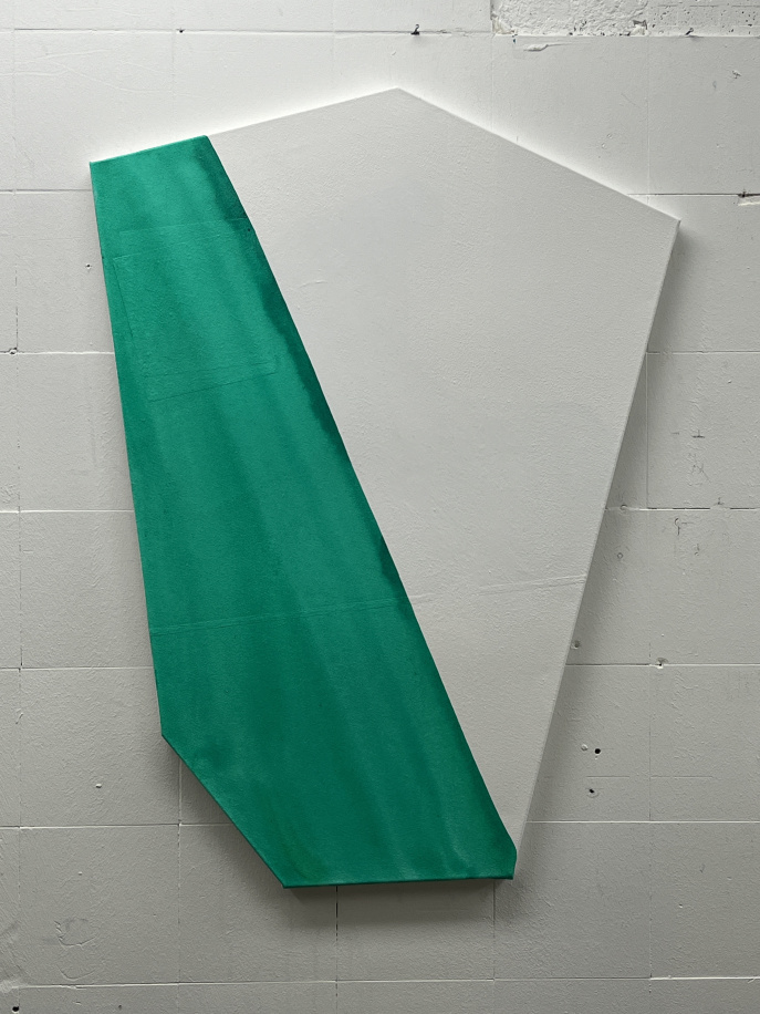 untitled, painting studies on irregular surfaces, 2020 to 2025 - 5