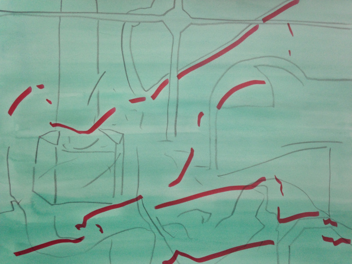 Drawings from the first journey in Persia/Iran 2017/18 (selection) - 4