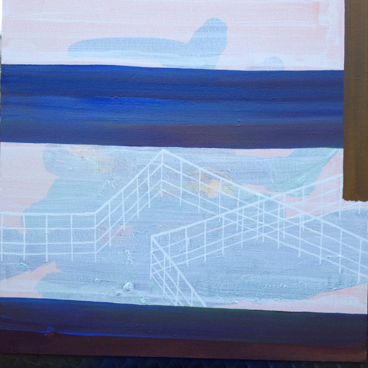landscape with white fence, 2017 - 3