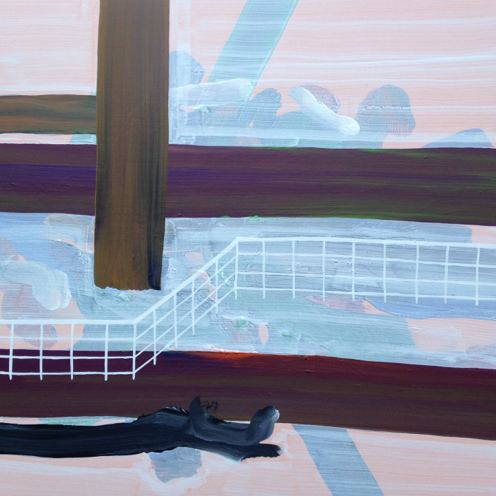 landscape with white fence, 2017 - 2