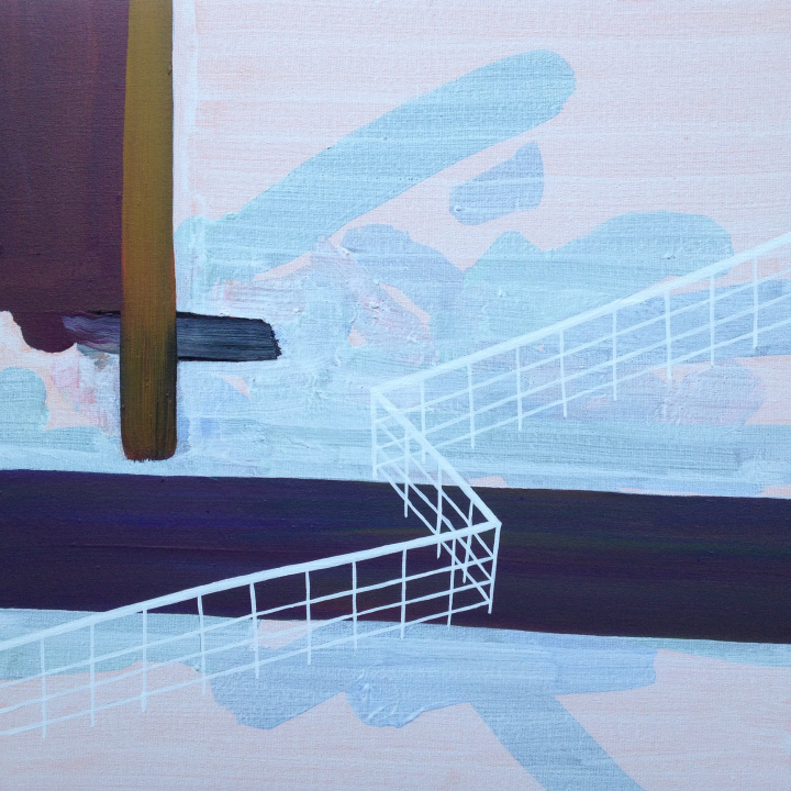 landscape with white fence, 2017 - 1